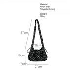 Load image into Gallery viewer, Polka Dot Nylon Shoulder Bag Women N6F058