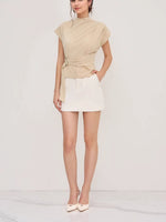 Load image into Gallery viewer, Womens Tweed Detail Top N25A601