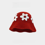 Load image into Gallery viewer, Hand Knit Floral Beanie Women Fisherman Hat M5A316