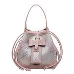 Load image into Gallery viewer, Jacquard Bow Detail Bucket Bag Women N6E007
