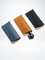 Load image into Gallery viewer, Genuine Leather Ultra Thin Sunglasses Sleeve N6B203