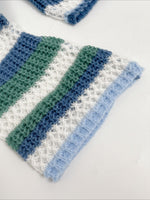 Load image into Gallery viewer, Color Block Striped Knit Crop Sweater Women N6B025