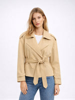 Load image into Gallery viewer, Short Belted Jacket Women Office N6C266