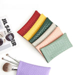 Load image into Gallery viewer, Minimalist PVC Weave Snap Glasses Case Women S5P972