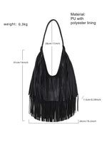 Load image into Gallery viewer, Shoulder Tote Bag with Fringe Women N6C226