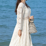 Load image into Gallery viewer, Handwoven Maple Bead Bamboo Hdl Woven Bag Women S5P965