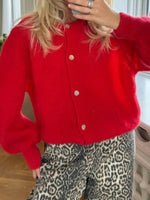 Load image into Gallery viewer, Candy Color Mohair like Cardigan Women N5A508