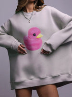 Load image into Gallery viewer, Little Yellow Duck Print Hoodie Women Multiple Colors N5A551