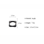 Load image into Gallery viewer, Acrylic Resin Ring Set Irregular 5 Pieces N6F076