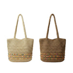 Load image into Gallery viewer, Large Capacity Straw Woven Beach Tote Shoulder Bag N6A087
