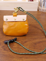 Load image into Gallery viewer, Two Tone Genuine Leather Coin Earphones Pouch N6B139