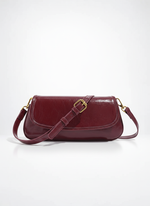 Load image into Gallery viewer, Burgundy Large Capacity Baguette Bag Commute Women N6C029