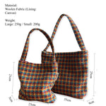 Load image into Gallery viewer, Retro Woolen Shoulder Bag Women Underarm Purse S5P664
