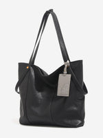 Load image into Gallery viewer, Classic Vintage Stitching Detail PU Leather Tote Bag N6C047