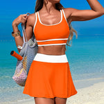 Load image into Gallery viewer, Bikini Springs Beach Sport Skirt Separate Swimsuit N6A019
