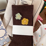 Load image into Gallery viewer, Pearl Flower Fresh Mid-Calf Socks Women Soft Cotton N6H037