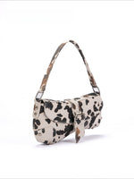 Load image into Gallery viewer, Distressed Leopard Print Asymmetric Hobo Bag Women N6C311