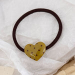 Load image into Gallery viewer, Polka Dot Heart Hair Tie Retro N6F072