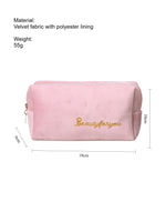 Load image into Gallery viewer, Velvet Makeup Pouch Portable Cosmetic Organizer Women N6B113
