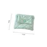 Load image into Gallery viewer, Diamond Quilted Snap Coin Wallet Women S5P874