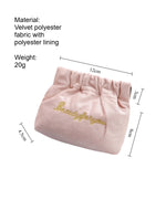 Load image into Gallery viewer, Retro Snap Closure Velvet Makeup Pouch Women N6B133