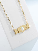 Load image into Gallery viewer, MOM Opal Heart Pendant Titanium Steel Necklace N6D538