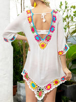 Load image into Gallery viewer, Crochet Lace Kimono Beach Cover Up Women N6D200