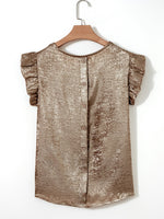 Load image into Gallery viewer, Ruffle Hem Round Neck Tank Top Women N6B099