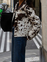 Load image into Gallery viewer, Urban Street Style Printed Blazer Women White N5A564