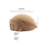 Load image into Gallery viewer, Solid Wool Beret Women Classic Round Dome N6G204
