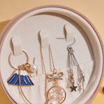 Load image into Gallery viewer, Portable Round Jewelry Box Travel 2 Layer Storage S5P839