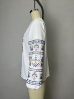 Load image into Gallery viewer, Ethnic Embroidered Loose Long Sleeve Shirt Women N6D099