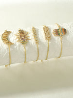 Load image into Gallery viewer, Zircon Letter MAMA Bracelet Women N6D504