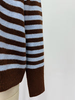 Load image into Gallery viewer, Casual Color Block Stripe Knit Pullover Women N6G187