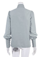 Load image into Gallery viewer, Mandarin Collar Office White Shirt Women N6C135