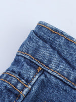 Load image into Gallery viewer, Mid-Rise Denim Shorts Women Office Casual Slim Fit N6F002