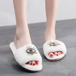 Load image into Gallery viewer, Googly Eyes Plush Slippers Women Indoor Outdoor M5A286