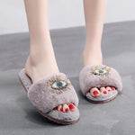 Load image into Gallery viewer, Googly Eyes Plush Slippers Women Indoor Outdoor M5A286