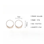 Load image into Gallery viewer, Acrylic Floral Hoops Iron Geometric Circular S5P159