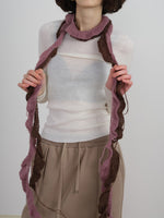Load image into Gallery viewer, Mohair Blend Spiral Twist Scarf M5A197