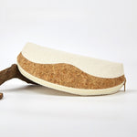 Load image into Gallery viewer, Shell Shape Canvas Makeup Bag Women Travel Wood Grain S5P851