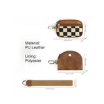 Load image into Gallery viewer, Checkerboard PU Wristlet Wallet Card Slot Purse N6G090