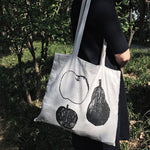 Load image into Gallery viewer, Still Life Fruit Print Shoulder Bag Cotton Linen S5P273