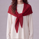 Load image into Gallery viewer, Wool Blend Knit Triangle Scarf Shawl N6K246