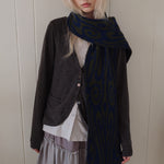 Load image into Gallery viewer, Wool Blend Patchwork Jacquard Knit Scarf N6K230