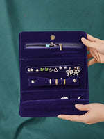 Load image into Gallery viewer, Travel Jewelry Organizer PVC Portable Blue N6C072