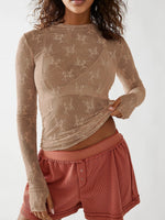 Load image into Gallery viewer, Sexy Sheer Lace Mesh Top Women Layering N6A195