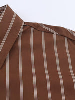 Load image into Gallery viewer, Striped Loose Collared Shirt Women N6C101