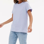 Load image into Gallery viewer, Cotton Crew Neck T-Shirt Short Sleeve Casual Top N6A149