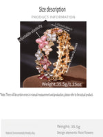 Load image into Gallery viewer, Enamel Cherry Blossom Stretch Bangle Women N6C215